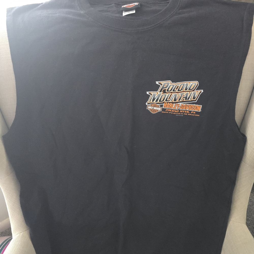 Harley-Davidson Black and Orange Pocono Mountain T-Shirt